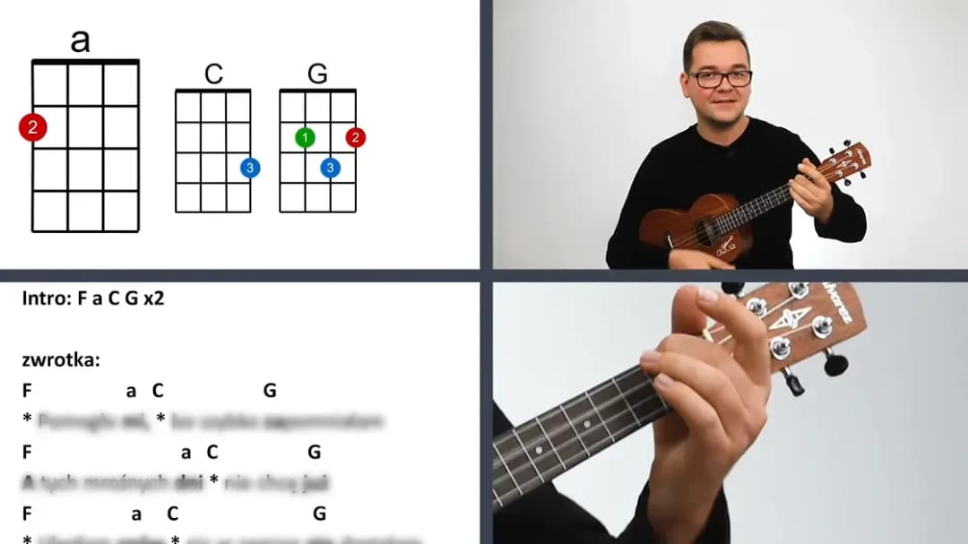 Jak zagrać Czas, który pozostał na ukulele – proste chwyty i instrukcje