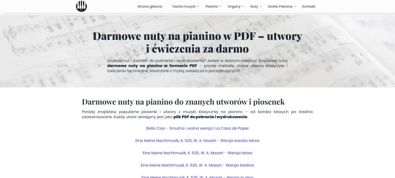 Dni których nie znamy nuty pianino pdf – łatwe i dokładne nuty do pobrania